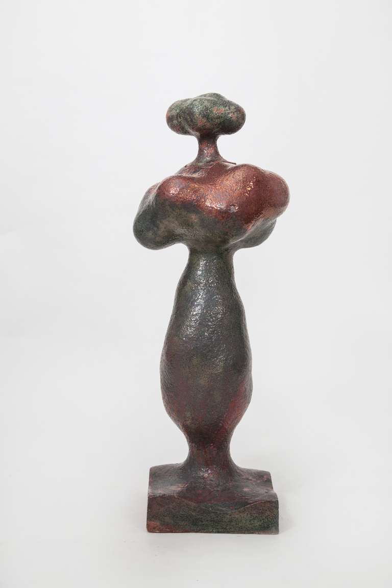 «Вибух» — шамотна глина, глазур (90х30х35см) 2015