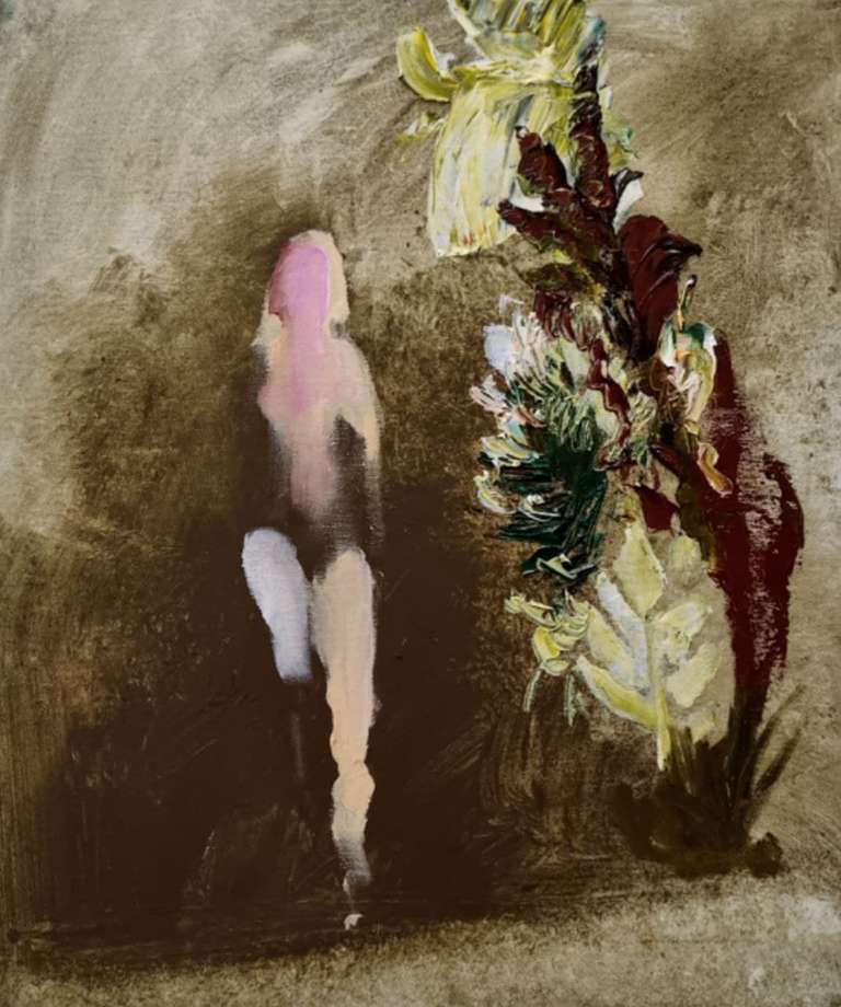 «В саду» — полотно, акрил, олія  (50x60см) 2021