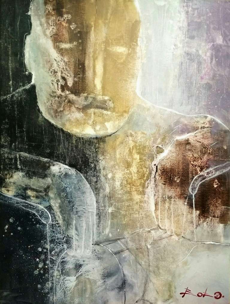 «Хрещений батько» — полотно, акрил  (80x60см) 2017