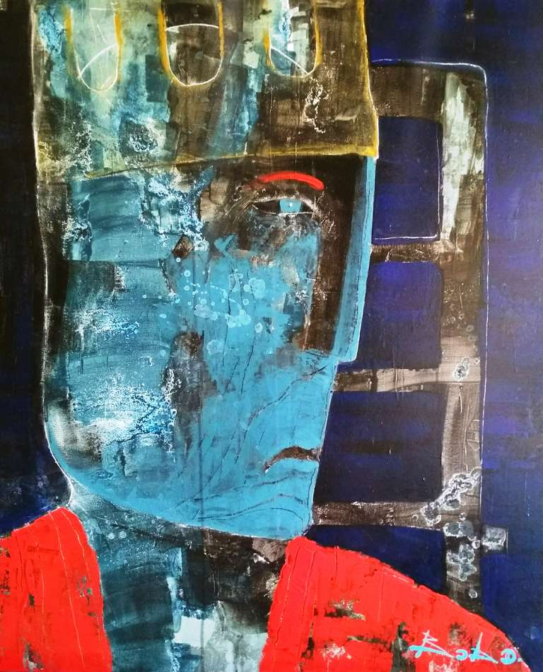 «Король» — полотно, акрил  (80x65см) 2018