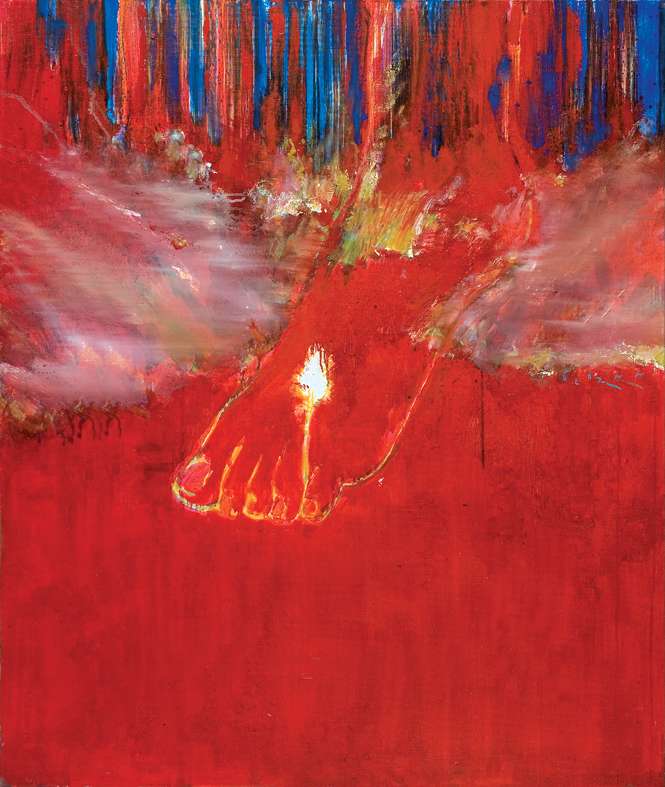 «Нога долі. Червона» — полотно,  олія  (120х100см) 2010