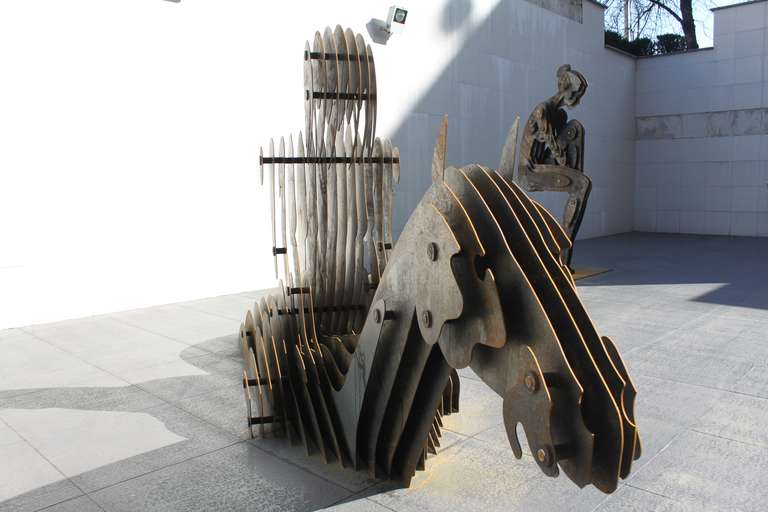 «Дівчина на коні» — чорний метал (h-185см) 2013