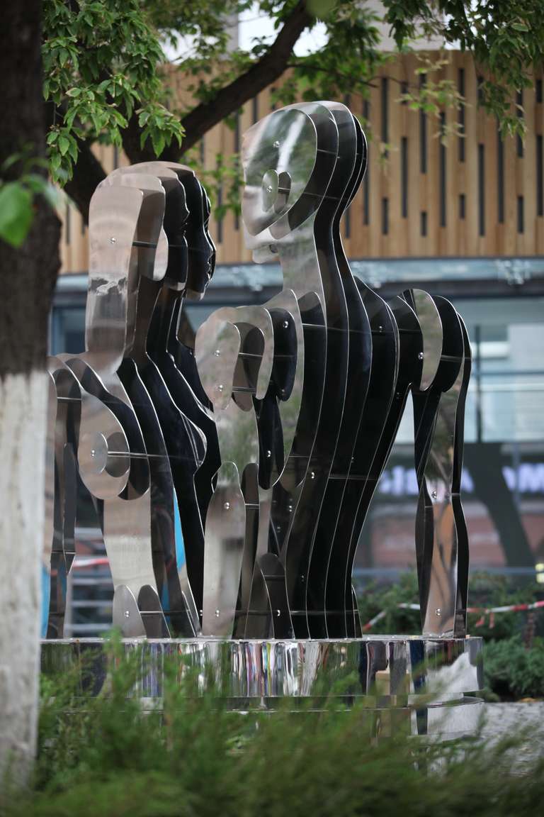«Зустріч» — нержавіюча сталь (h-350см) 2012