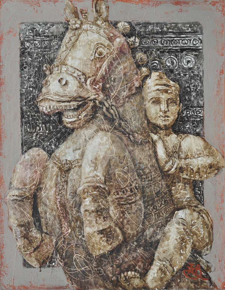 «Вершник» — полотно, олія (90х70см) 2016