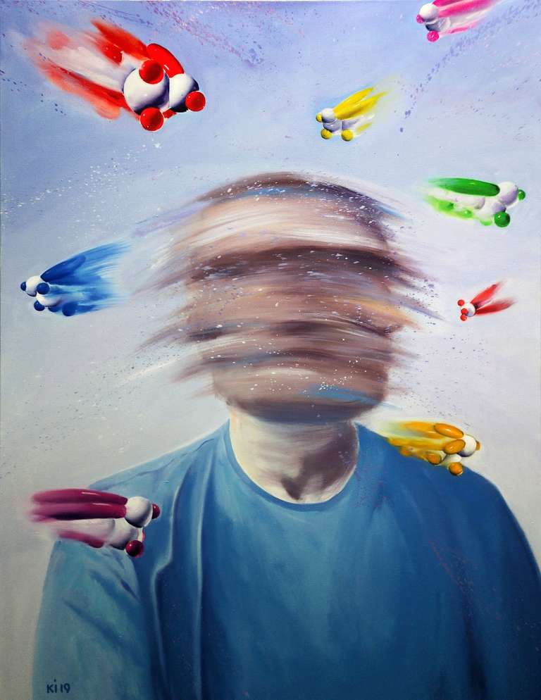 Білковий куратор, Полотно,олія, 185х135см, 2019