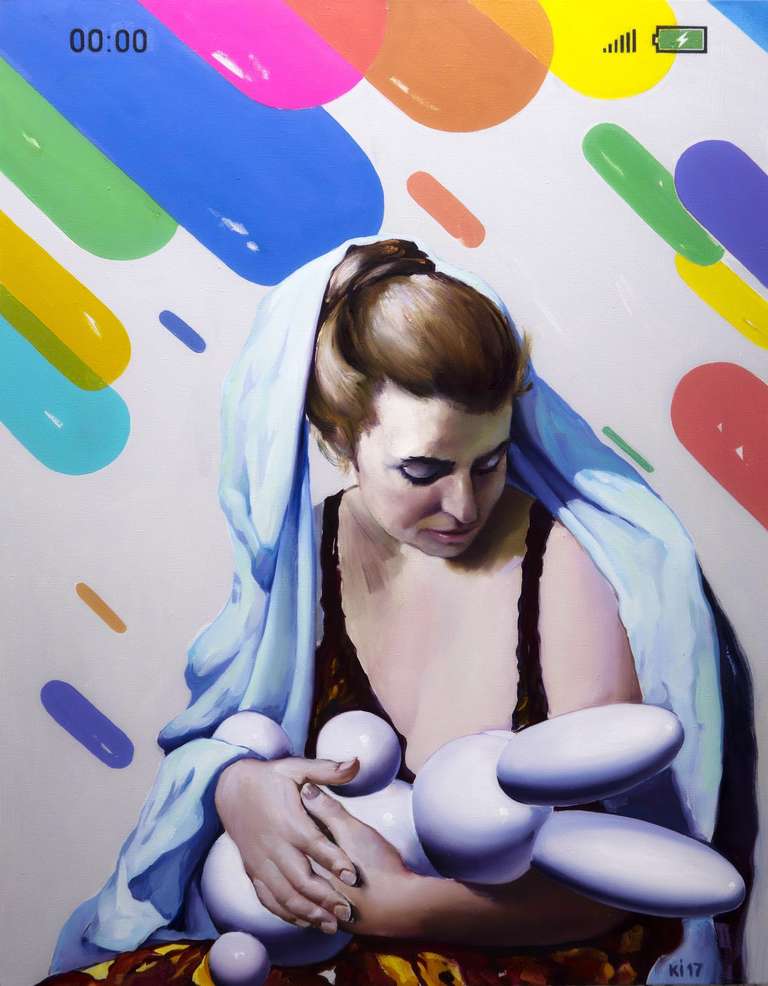 Вічне немовля, Полотно, олія, 115х90см, 2017
