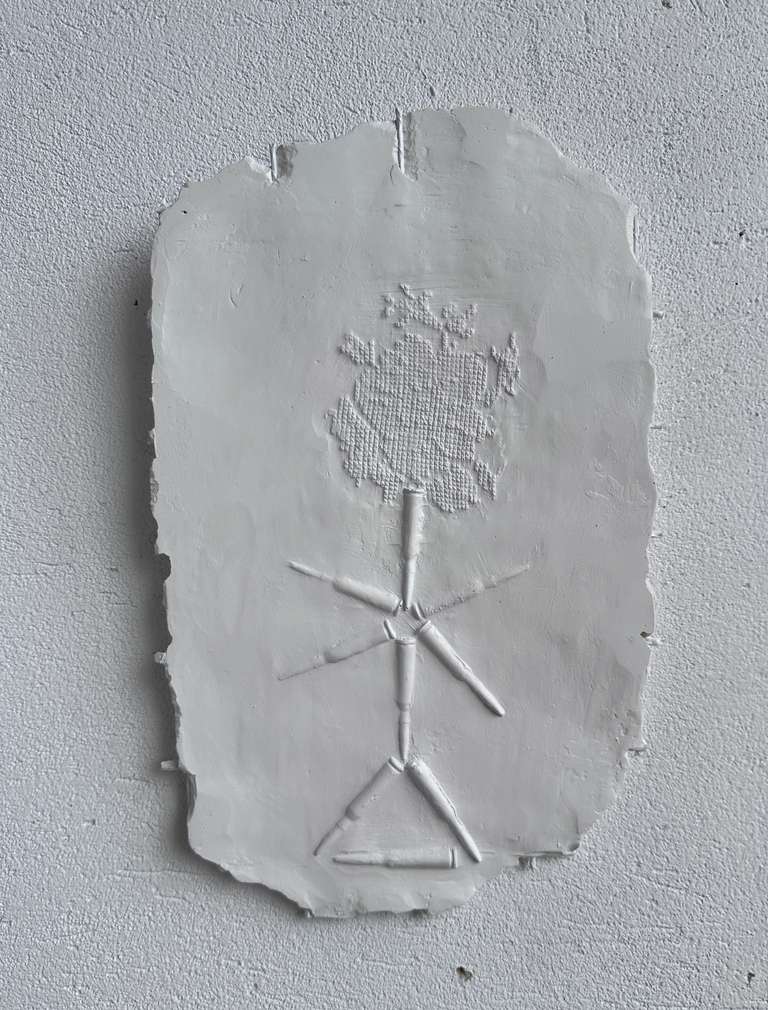 Tree of Life 3 - будівельна сітка, штукатурка, 37x23x1см, 2023
